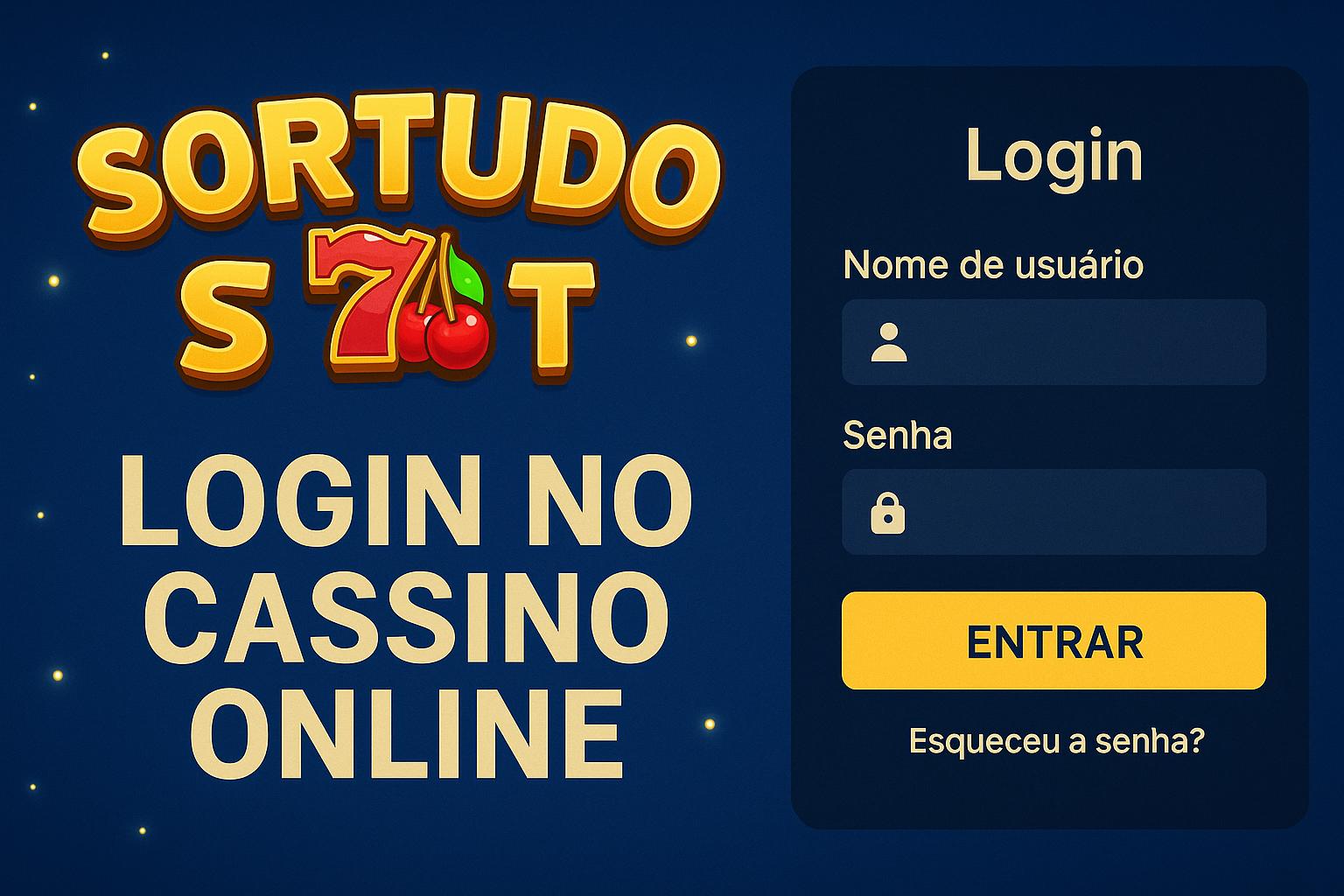 Login no Cassino SORTUDO SLOT